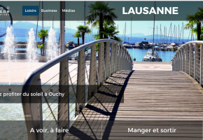 Lausanne Tourisme a soigné l'esthétique de son nouveau site. DR