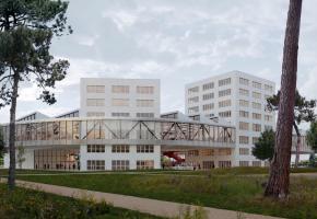 Le futur bâtiment de la RTS prévu sur le site de l’EPFL. DR