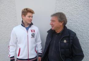 Nicolas Todeschini et son coach Didier Lucine. dr