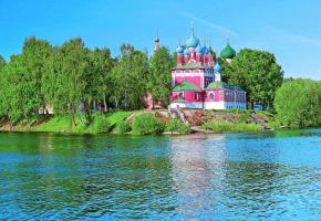 Située le long de la Volga, l'église majestueuse de Saint-Dimitri-sur-le-Sang-Versé fascine tous les visiteurs de passage. DR