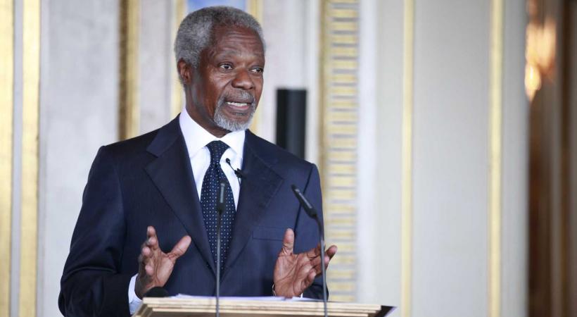 Depuis de nombreuses années, Kofi Annan met toute son énergie à promouvoir la paix. 