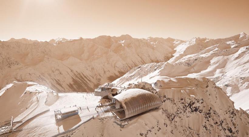 Les sommets entourant Sölden offrent un coup d’œil à 360 degrés sur les Alpes et les Dolomites. ÖTZTAL TOURISMUS Daniel Craig alias James Bond à Solden pendant le tournage de «Spectre». DR Chaque année, quelque 200’000 personnes se déplacent pour faire la connaissance d’Ötzi. DR 