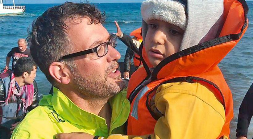  Michael Räber, bouleversé par le désastre humanitaire qui touche la Grèce. DR