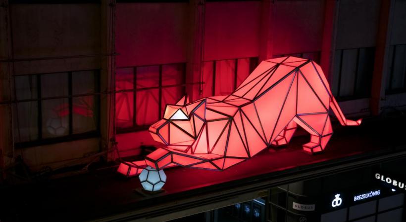«Digital origami tigers», Lava, Globus. dr