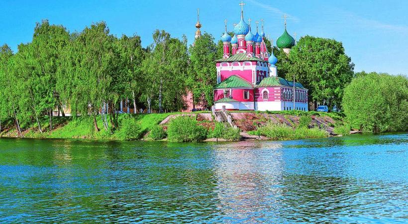 Située le long de la Volga, l'église majestueuse de Saint-Dimitri-sur-le-Sang-Versé fascine tous les visiteurs de passage. DR