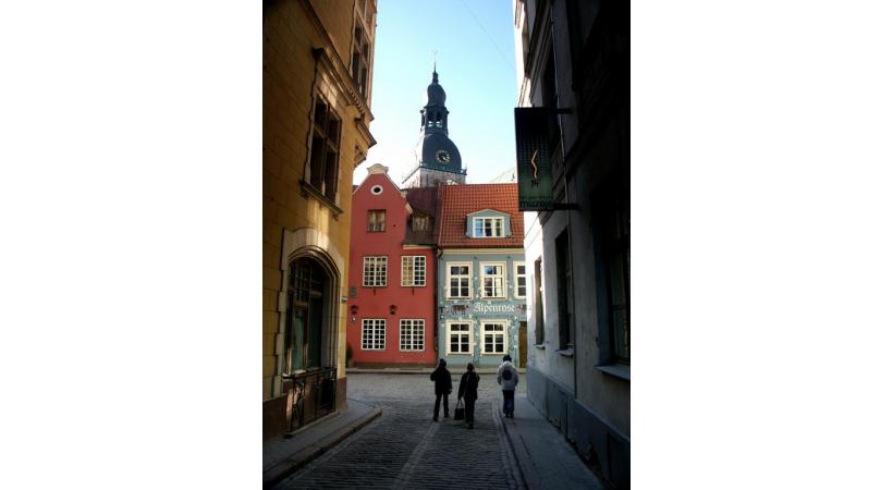 Le décor urbain de Riga est souvent utilisé par le cinéma. BERNARD PICHON 