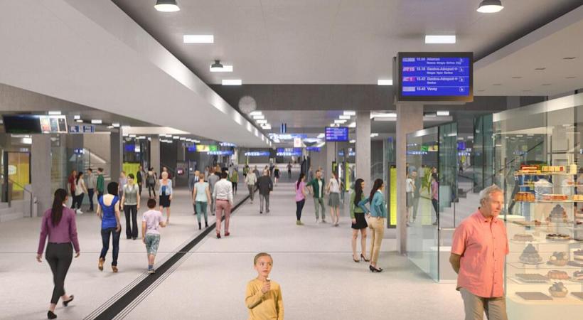 La future gare de Lausanne sera un véritable hub de mobilité. CFF