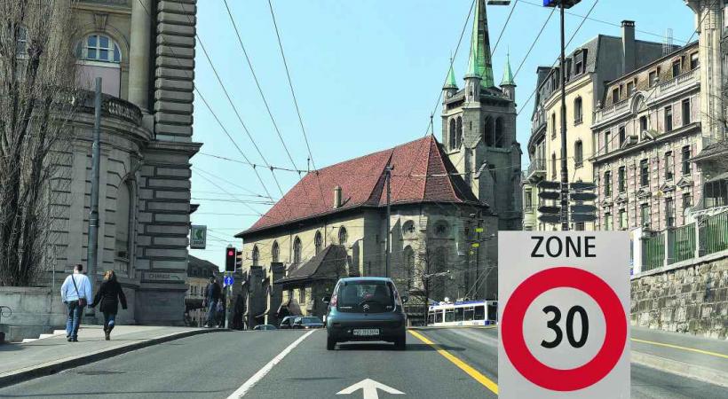 Le PS lausannois souhaite généraliser les 30km/h partout au centre-ville. 