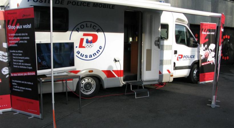 Le nouveau poste mobile de la police lausannoise. DR